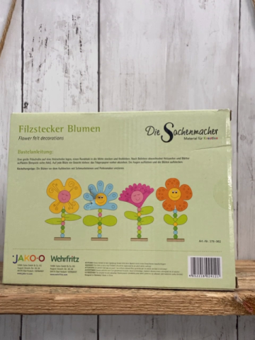 neu Kreativspiel Filzstecker Blumen