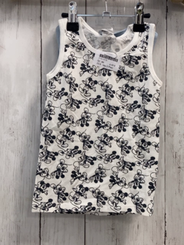 neu 2 Paar U-Hemden Gr. 86  hellblau Mickey Mouse + weiß schwarze Mickey Mäuse