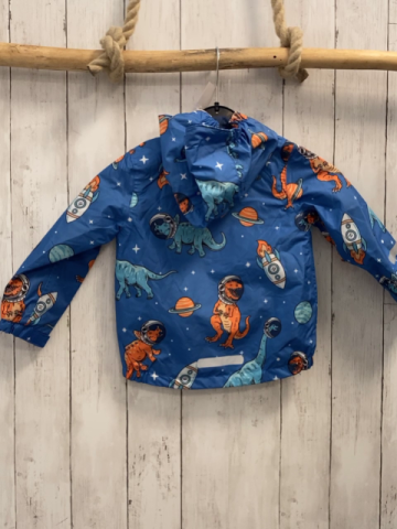 neu  Regenjacke Gr. 86  blau bunte Dinos orange Bund