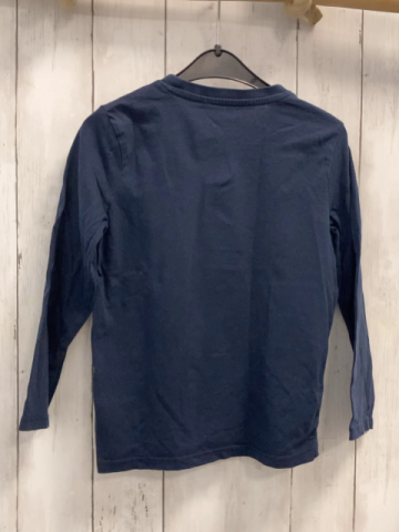   Langarmshirt Gr. 116  blau Pailettendino 
