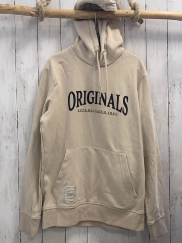Jack & Jones  Pullover  Gr. 158/164  beige Kapuze schwarze Schrift 