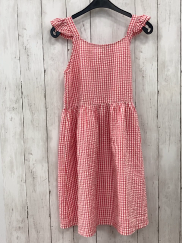 Okaidi  Kleid  Gr. 152  rot weiß Streifen Struktur 