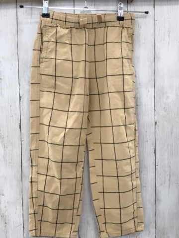 H&M  Hose  Gr. 122  beige grau kariert Gummiugbund 