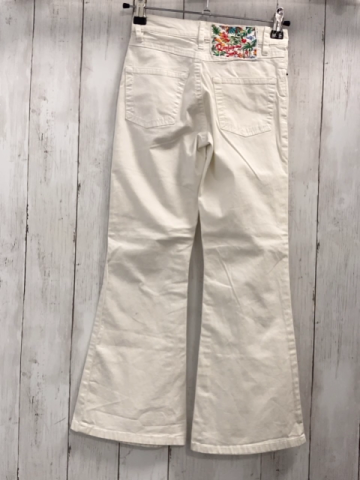 Replay  Hose  Gr. 122/128  weiß gestickte Blumen am Bund auf der Rückseite 