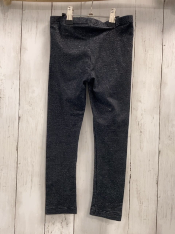 H&M  Leggings  Gr. 116  schwarz silber Glitzerstreifen