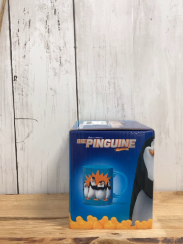 neu  Trinktasse  blau Die Pinguine 