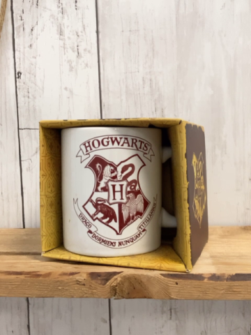 neu  Trinktasse  weiß rot Hogwarts 