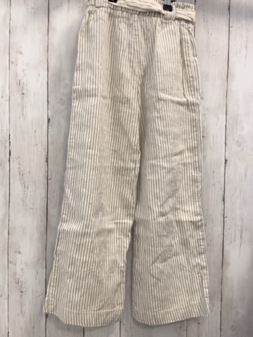 zara Hose Gr. 128  weiß graue Streifen 