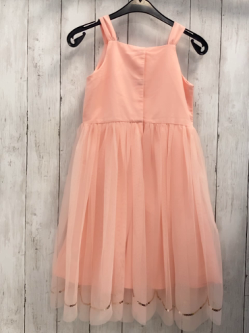 H&M Kleid Gr. 122  aprikot Tüllrock Pailetten