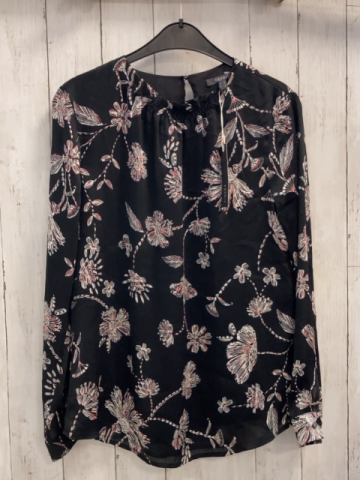 neu Esprit  Bluse  Gr. 38  schwarz weiß grau rote Blumen 