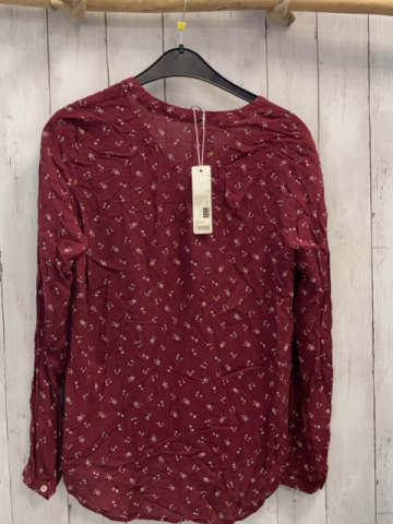 neu Esprit  Bluse  Gr. 34  weinrot Blumen 