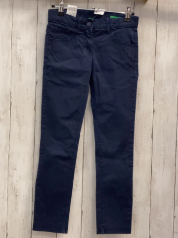 Benetton  Hose  Gr. 140  blau Potaschen mit Steinen 