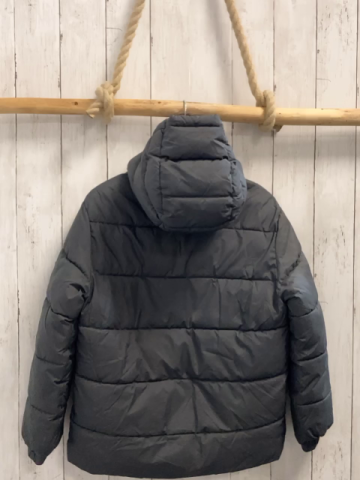 Mango Winterjacke Gr. 140  dunkelgrau Kapuze 