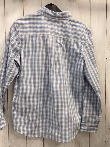 Benetton  Hemd  Gr. 146/152  weiß blau grau kariert 
