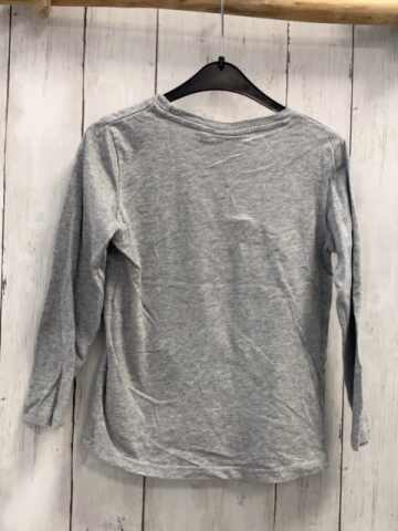 Paw Patrol  Langarmshirt  Gr. 116  grau Chase Pailettenschrift 