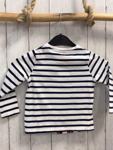   Langarmshirt  Gr. 98  weiß blaue Streifen Paw Patrol Marshall 