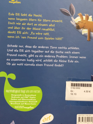 Buch Eule Elli wünscht sich Freunde 