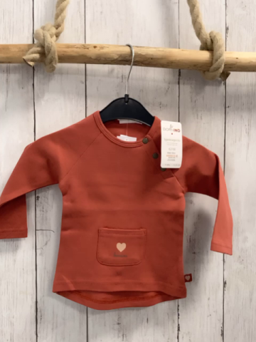 neu Bornino  Langarmshirt  Gr. 68  rost Bauchtasche mit Herz 