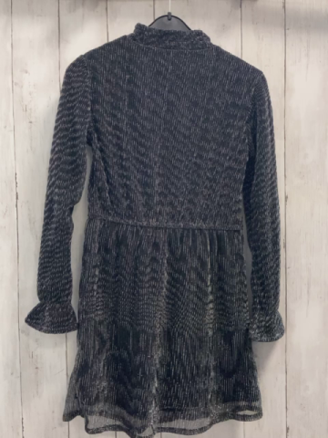   Kleid  Gr. 134  schwarz silber Glitzer 
