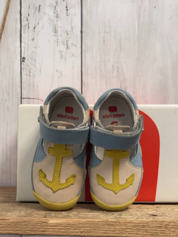 neu Elefanten  Schuhe  Gr. 19  beige hellblau mais Anker NP 34,90€ 