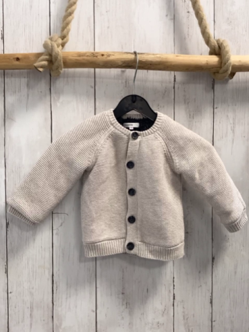 Noppies  Strickjacke  Gr. 68  hellgrau graues Teddyfutter 