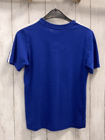 Adidas T-Shirt Gr. 152  blau weiße Streifen
