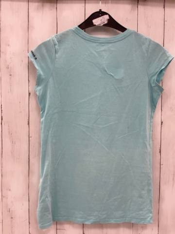 Converse T-Shirt Gr. 146  hellblau Schuhe Schmetterlinge