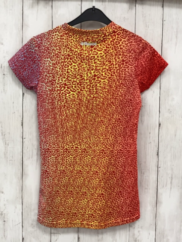 Reece Sportshirt Gr. 152  gelb lila rot Leoprint