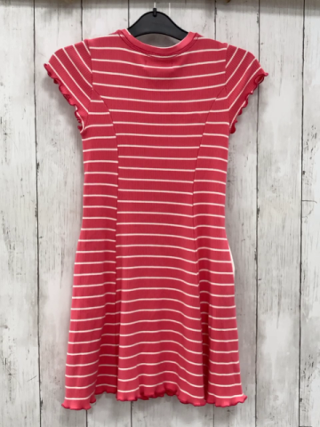 Abercrombie Kleid Gr. 158  pink weiße Streifen gerippt