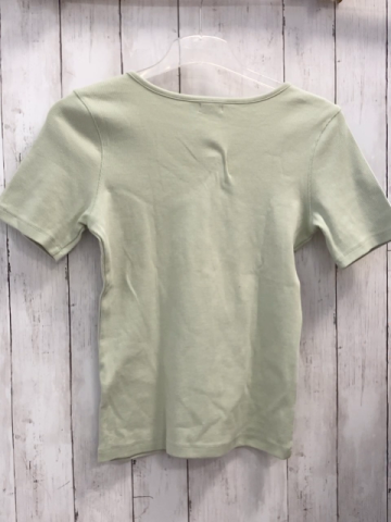   T-Shirt  Gr. 158/164  mint Rippen Knopfleiste 