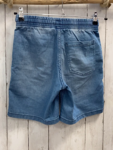 H&M  Shorts  Gr. 146  blau Jeans Gummizugbund mit weißer Kordel 