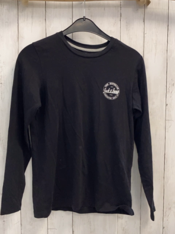 Jack & Jones  Langarmshirt  Gr. 158/164  weiß Schrift 