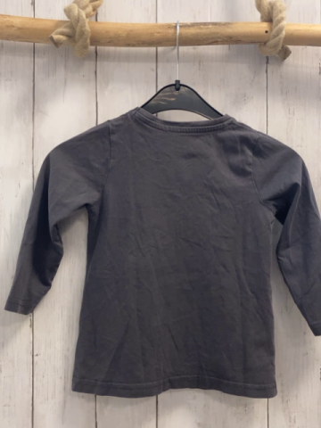  Langarmshirt Gr. 104  grau Katzenköpfe