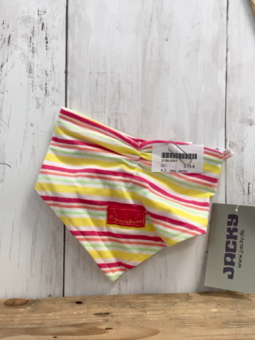 neu Jacky Lätzchen/Halstuch weiß gelb grün pink Streifen