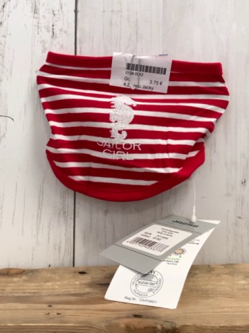 neu Jacky Lätzchen/Halstuch rot weiß gestreift