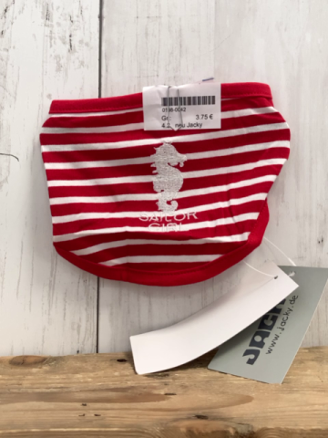 neu Jacky Lätzchen/Halstuch  rot weiß gestreift
