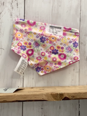 neu Jacky Lätzchen/Halstuch  pink + weiß bunte Blumen