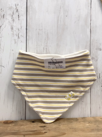 neu Boboli Lätzchen/Halstuch grau weiß gelb