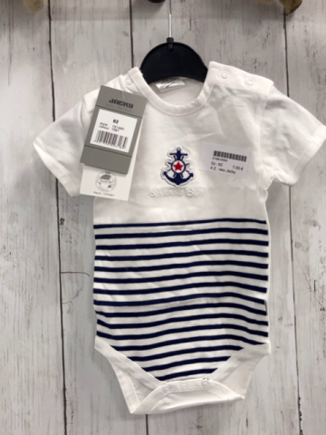 neu Jacky Body Gr. 62  blau weiß gestreift