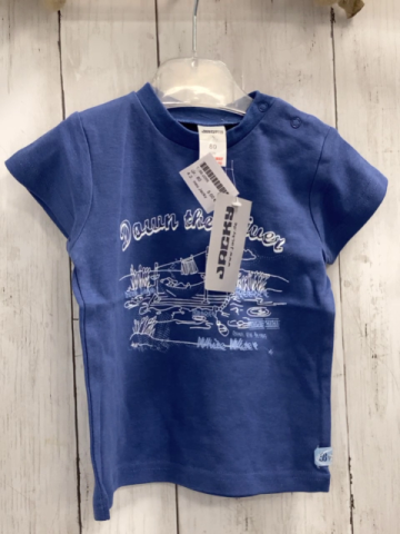 neu Jacky T-Shirt Gr. 80  blau weißer Druck