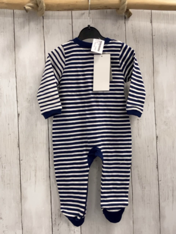 Jacky neu Strampler Gr. 62  blau weiß gestreift