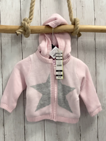 Boboli neu Strickjacke Gr. 74  rosa grauer Stern warme Fütterung