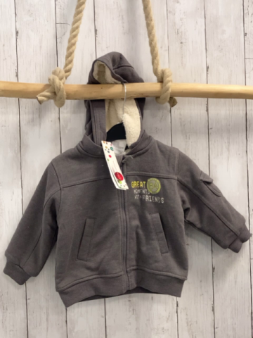 Boboli neu Sweatjacke Gr. 80  grau warme Fütterung