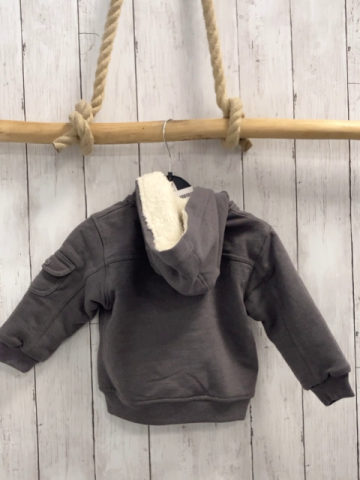 Boboli neu Sweatjacke Gr. 80  grau warme Fütterung