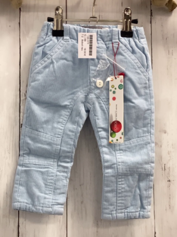 Boboli neu Hose Gr. 68  hellblau Kord gefüttert Bund verstellbar