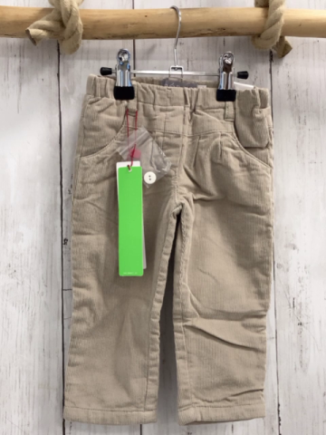 Boboli neu Hose Gr. 80  beige Kord gefüttert Bund verstellbar