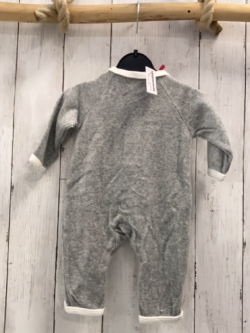 Boboli neu Strampler Gr. 56  grau Schafe weißer Bund Nicky