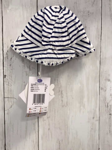 Chicco neu Sommerhut Gr. 0M  weiß blaue Streifen