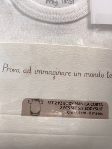 2tlg neu Chicco Bodyset Gr. 44  weiß + weiß beige Hasen