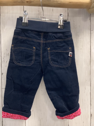 blue seven neu Hose Gr. 62  blau Kord gefüttert innen pink rot Leoprint